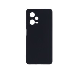 Silicone Case with Camera Shield for Xiaomi Redmi Note 12 5g/Poco X5 Black Silicone Case with Camera Shield for Xiaomi Redmi Note 12 5g/Poco X5 Black